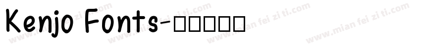 Kenjo Fonts字体转换